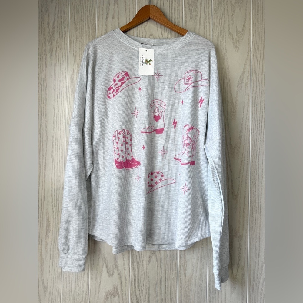 Phil Love Heather Grey Western Lounge Set Size L NWT - Picture 5 of 9